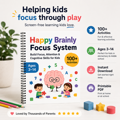 The Focus Method - Train Your Child's Focus in 10 Minutes — Screen-Free